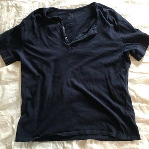 J. Crew navy Henley t-shirt